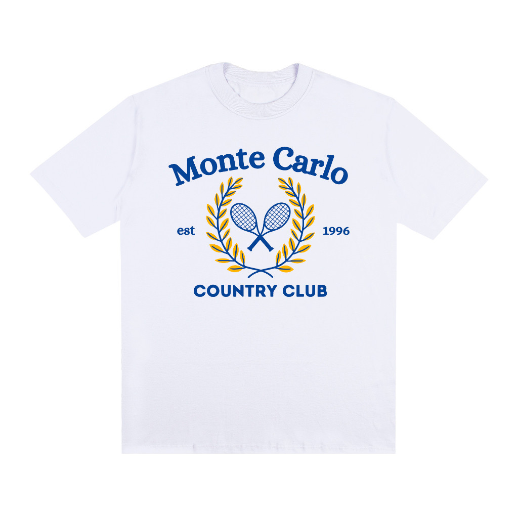 [Camiseta Premium em Algodão Puro]SISI Camiseta Streetwear Oversized Algodão Monte Carlo grife femin Roupas de Academia 