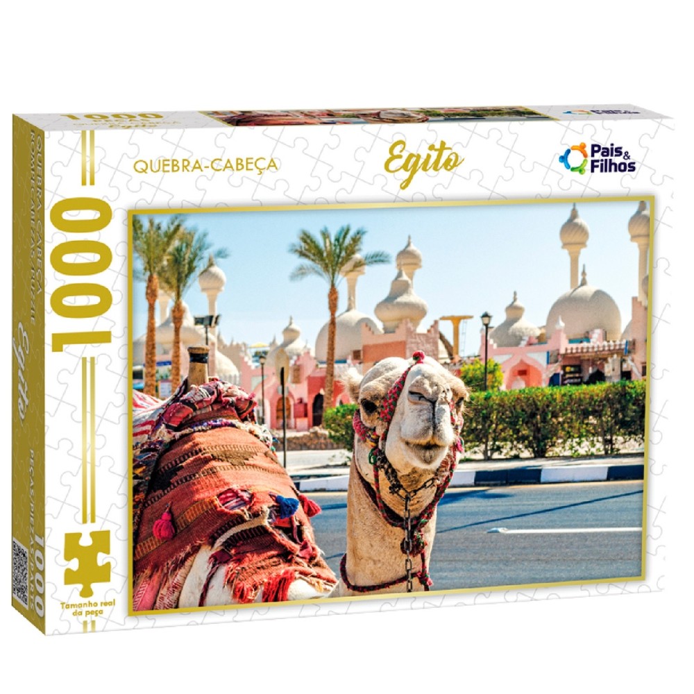 QUEBRA CABEÇA EGITO 1000 PEÇAS PAIS E FILHOS PUZZLE PAISAGEM TURÍSTICO CAMELO ÁSIA IGREJA MESQUITA & em Oferta na Shopee