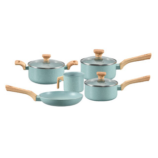 Jogo de Panelas Com 5 Peças Mimo Style Pratic Cook Indução Verde Água 10857 PJ5PGR