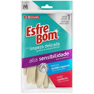 Luva Látex para Limpeza Pesada Média Branca EsfreBom Bettanin em Oferta na Shopee