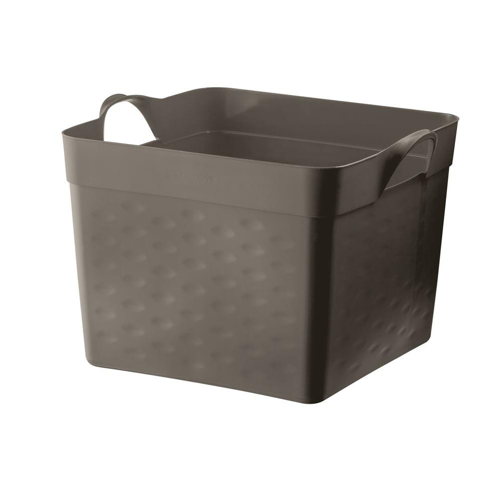 Cesto Organizador Quadrado Plástico Castor 22L Sanremo em Oferta na Shopee