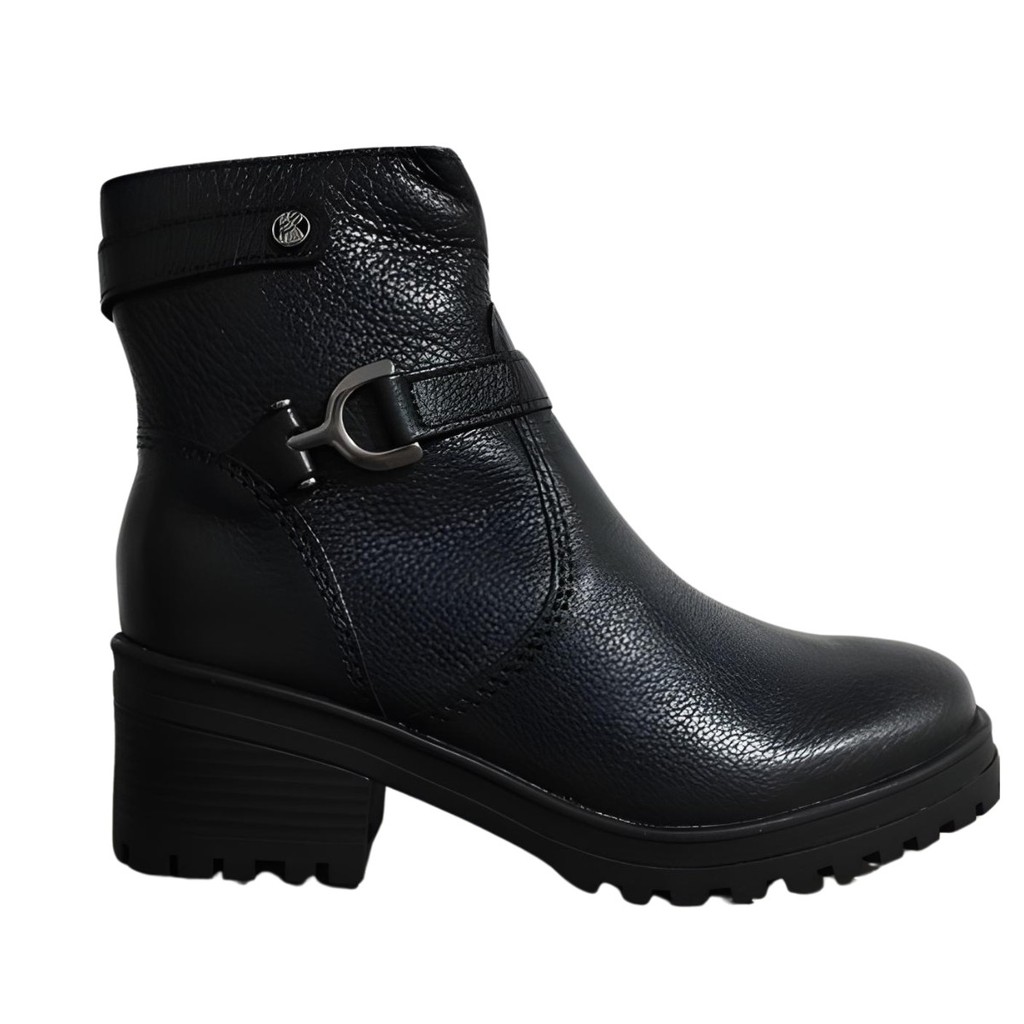 Bota Coturno Fivela Couro Burnish Bottero