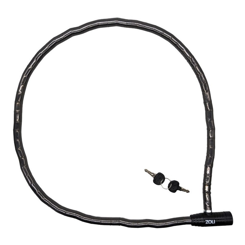 CADEADO ARTICULADO ANTIFURTO MOTO BIKE ZOLI CHAVE K3 18 X 1500 MM