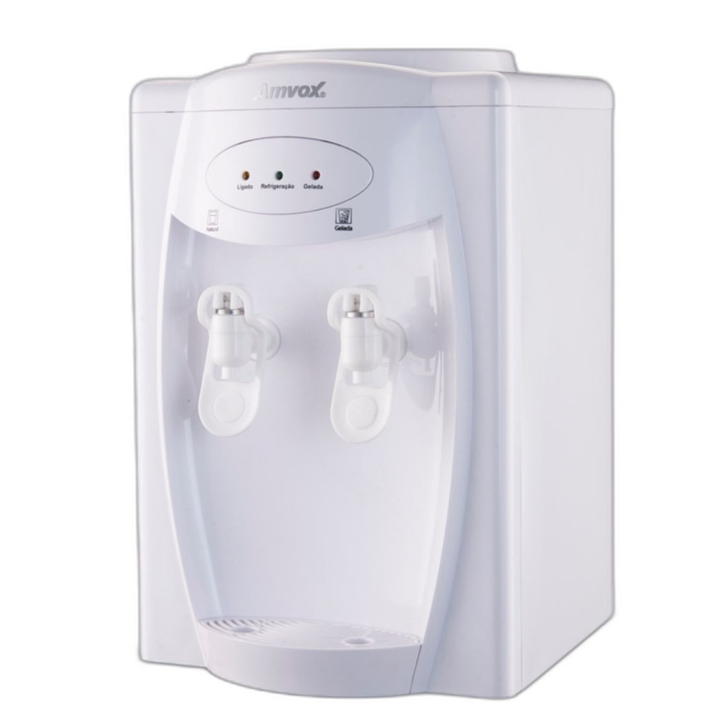 Bebedouro Amvox Abb 510 Compressor 1.6L Refrigeração Turbo Branco Galão até 20L