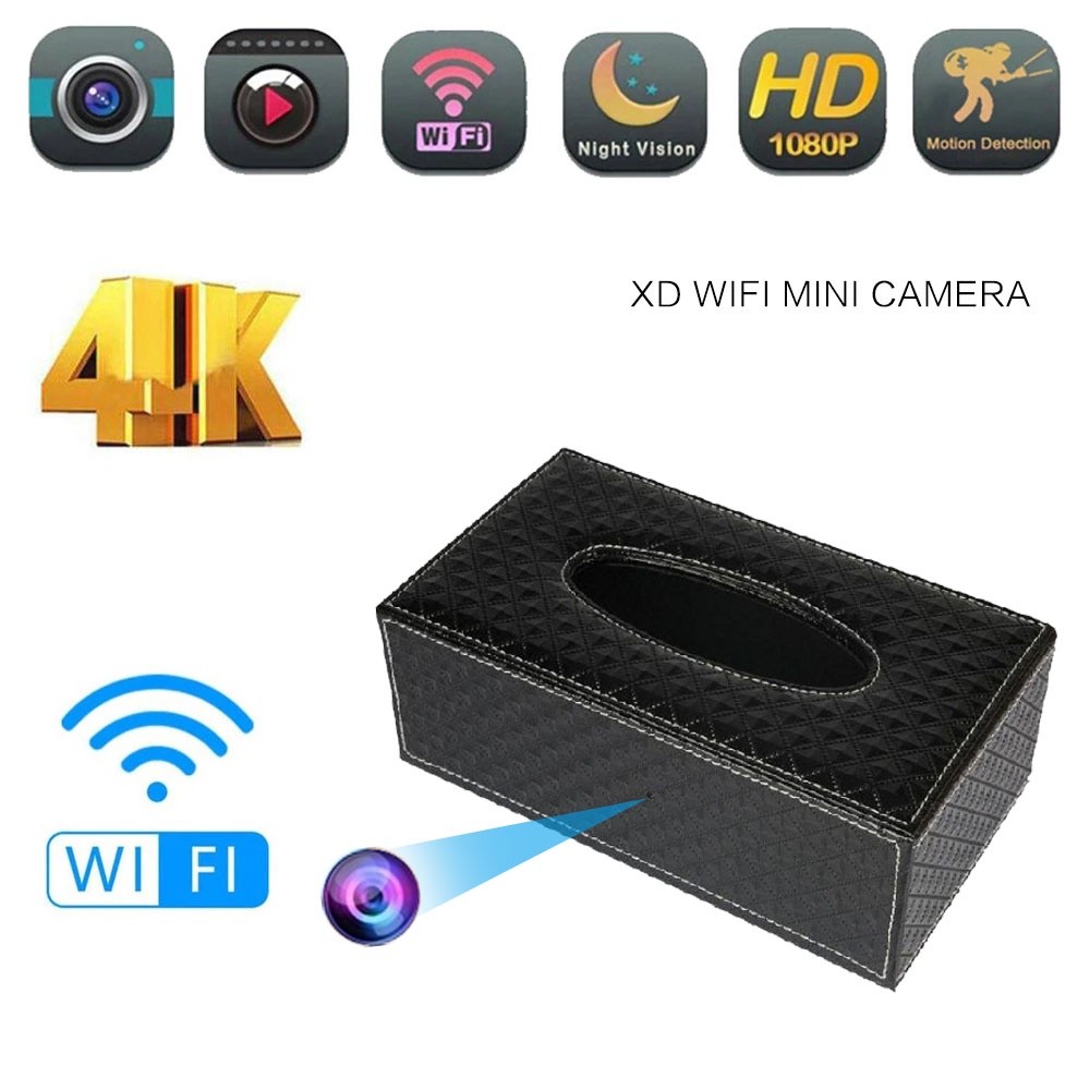 1080P Câmera pinhole micro wifi De Detecção De Movimento Sem Fio p2p Interior ip Caixa De Tecido Segurança Em Casa webca