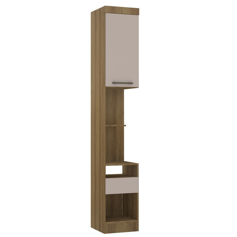 Módulo Mesa De Cabeceira Eucamoveis  Paris 1 Porta 1 Gaveta em Oferta na Shopee