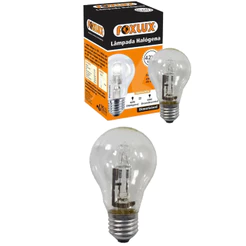 Lâmpada Halógena Clássica Foxlux 42W 127V | iluminação intensa, durabilidade Kit com 2