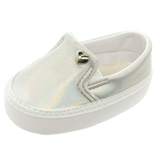 Sapatinho de bebe Menina Slip On Coração Metal em Oferta na Shopee