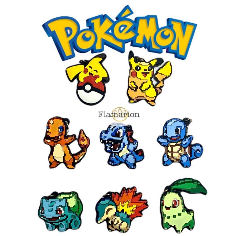 Chaveiro Personagem Pokemon Anime Games Pikachu em Oferta na Shopee