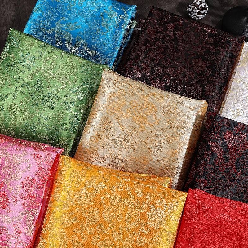 Estilo Antigo Padrão De Dragão Tecido Brocado Jacquard Cetim De Seda Traje Hanfu Roupas Pano DIY Cortina De Palco Sofá F