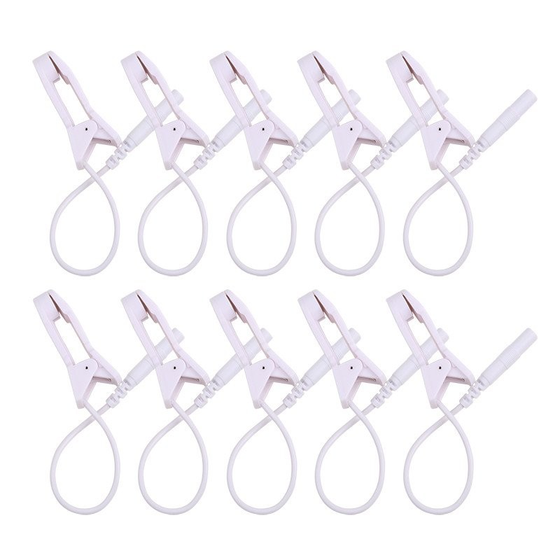 2.0mm agulha tipo clipe de ouvido eletrodo cabo ouvido dor alívio clipe sono massageador ouvido eletrodo cabo massageado