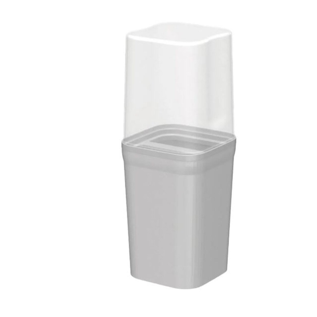 Porta Escova Dente Antibacteriano De Plástico Com Tampa Branco