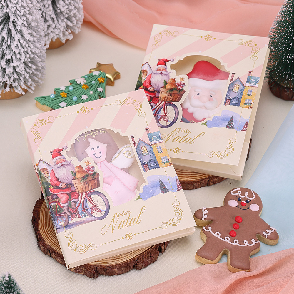 10~40 Cartão para Biscoitos de Natal Neve 4327 (JANGO NATAL 2024) OUTLET NATAL (CHOCO)