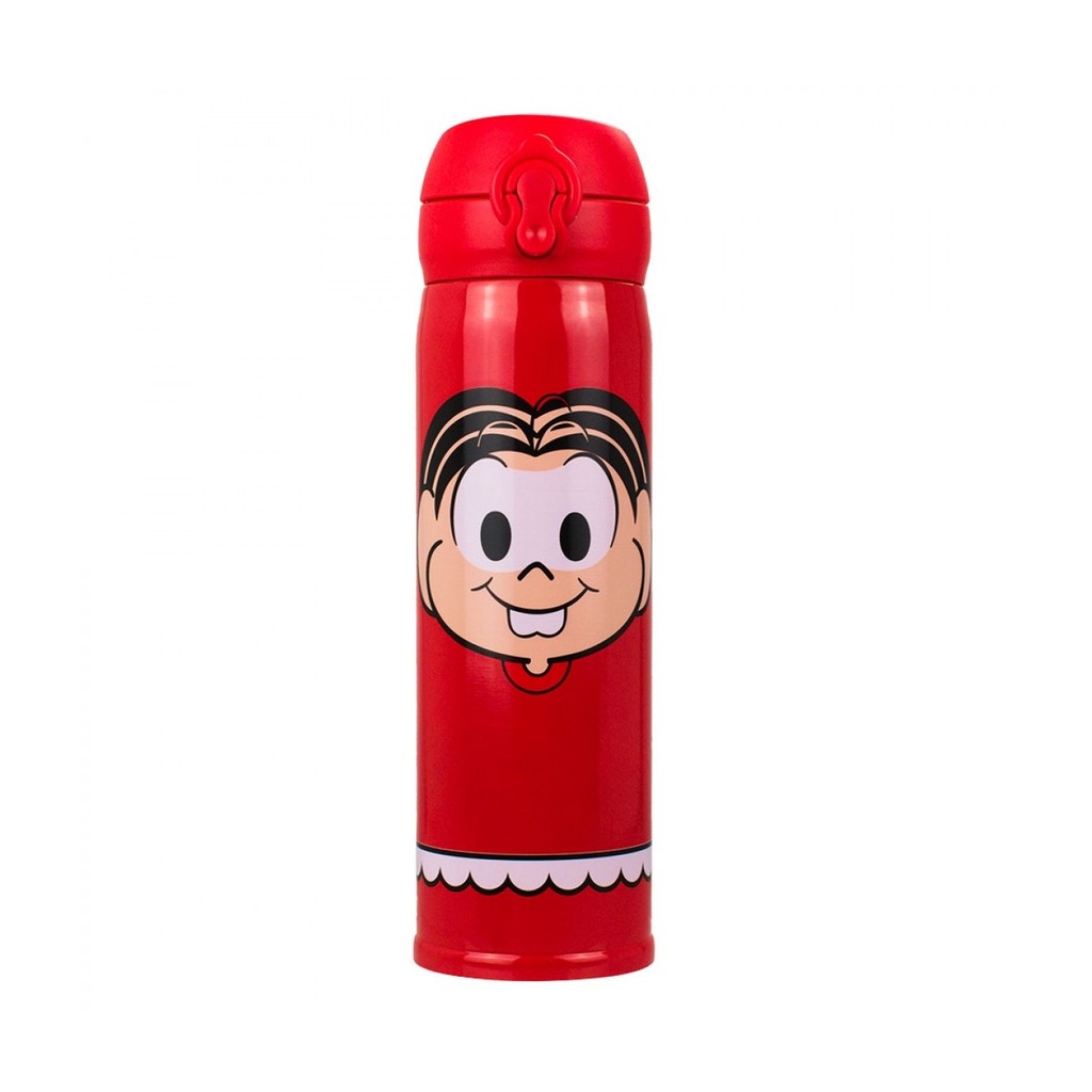 Garrafa Térmica Vermelha Mônica 400ml - Turma Da Mônica