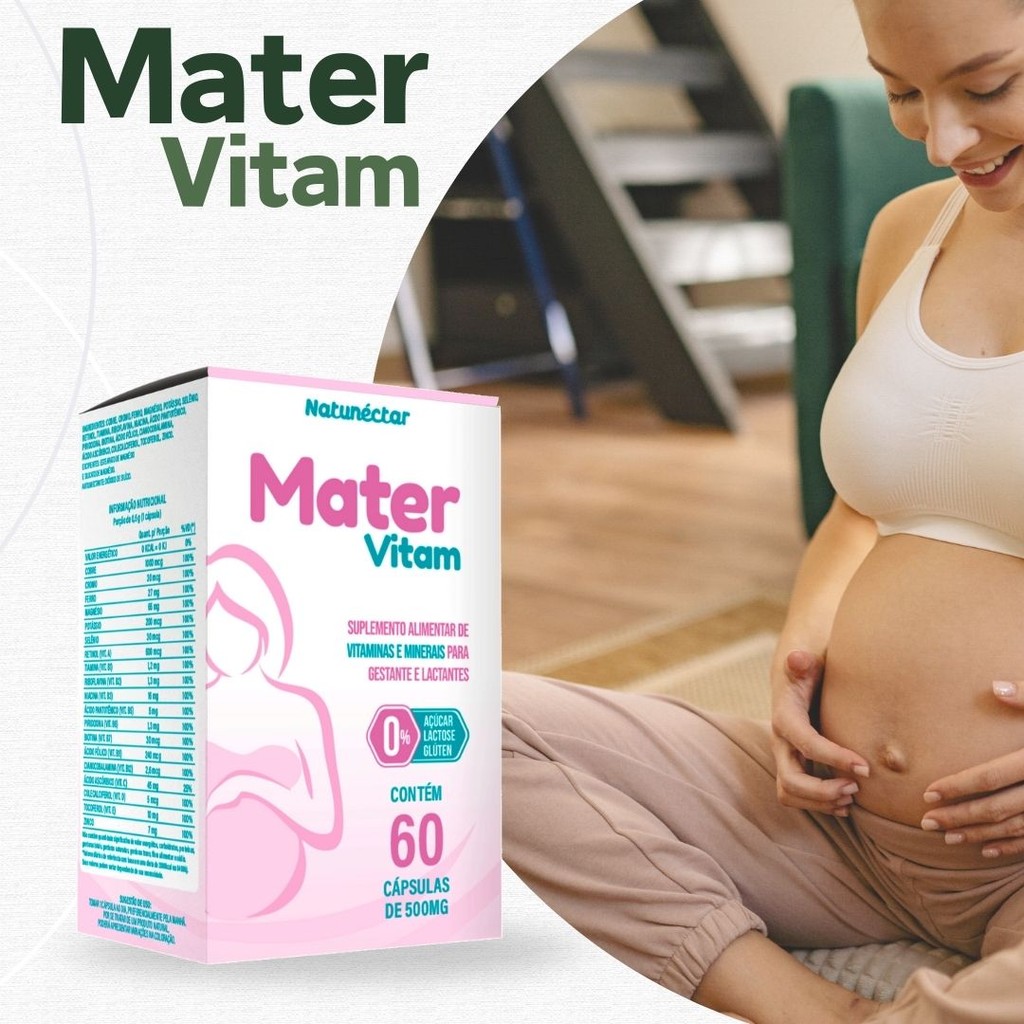 Mater Vitam 500g 60 Capsulas -Natunectar- Suplemento Gestantes