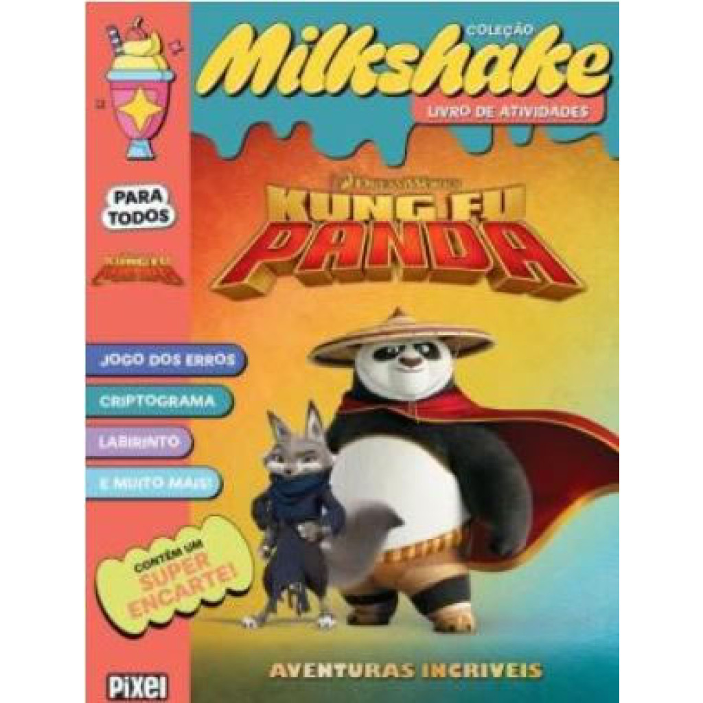 COLECAO MILKSHAKE   KUNG FU PANDA em Oferta na Shopee