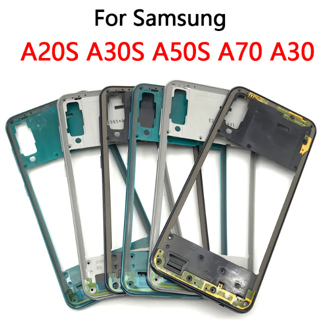 Para Samsung Galaxy A20S A30S A50S A70 A30 Habitação Moldura Intermediária Da Placa Peças De Reposição