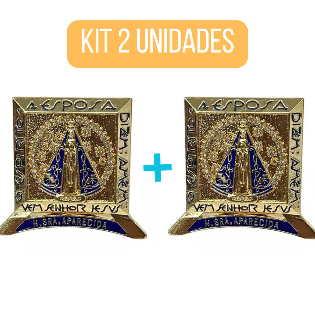 Kit 2 Mini Imagem Nossa Senhora Aparecida Pequena Mesa Enfeite Santinha Santa Miniatura Modelo 4