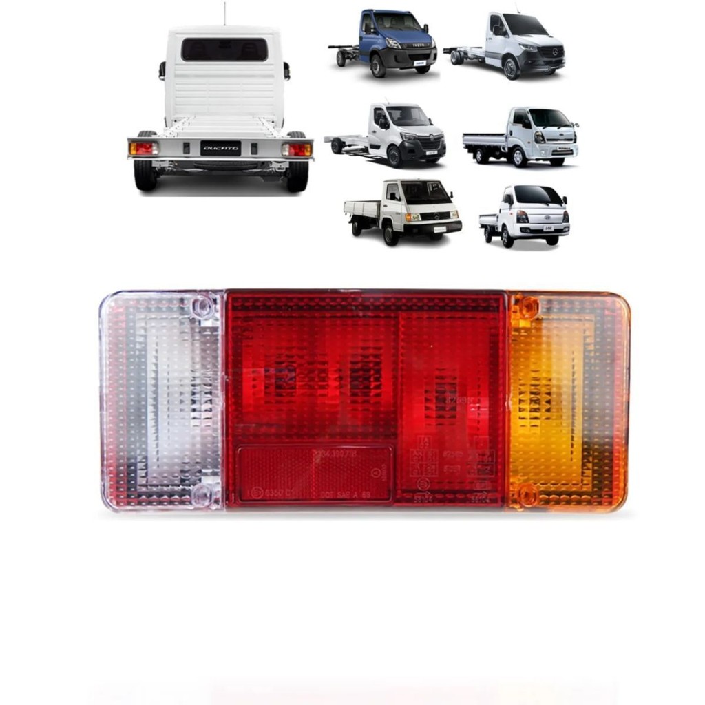 LANTERNA DUCATO IVECO DAILY SPRINTER MASTER BONGO MB180 HR PICKUP CHASSI LADO DIREITO