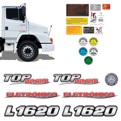 Kit Emblemas Mercedes Eletronico L 1620 Eletronico Top Brake