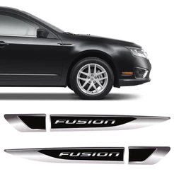 Aplique Lateral Ford Fusion Decorativo Emblema Resinado Par