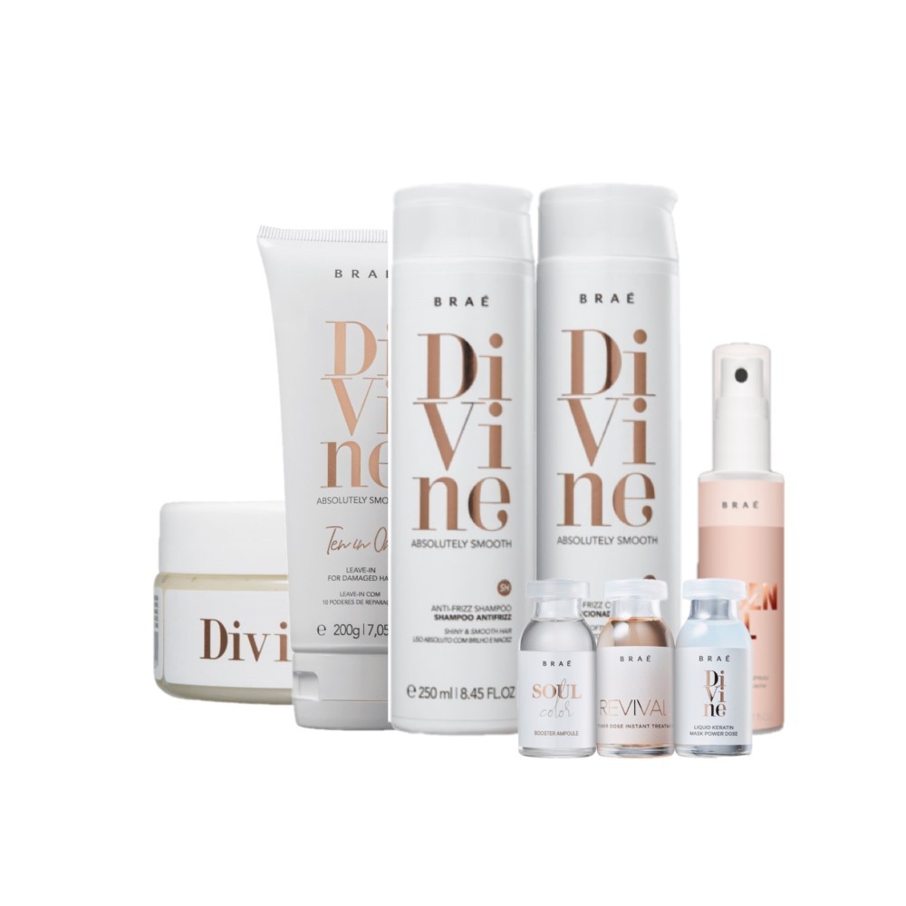 Kit Divine Revival Color Mini Essential Ten In One Máscara (8 produtos) em Oferta na Shopee
