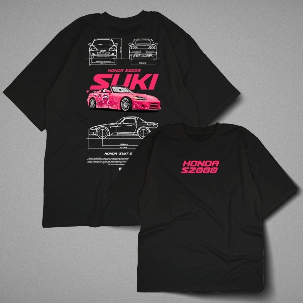 2024 Camiseta HONDA S2000  VELOZES E FURIOSOS SUKI 100% algodão unissex em Oferta na Shopee