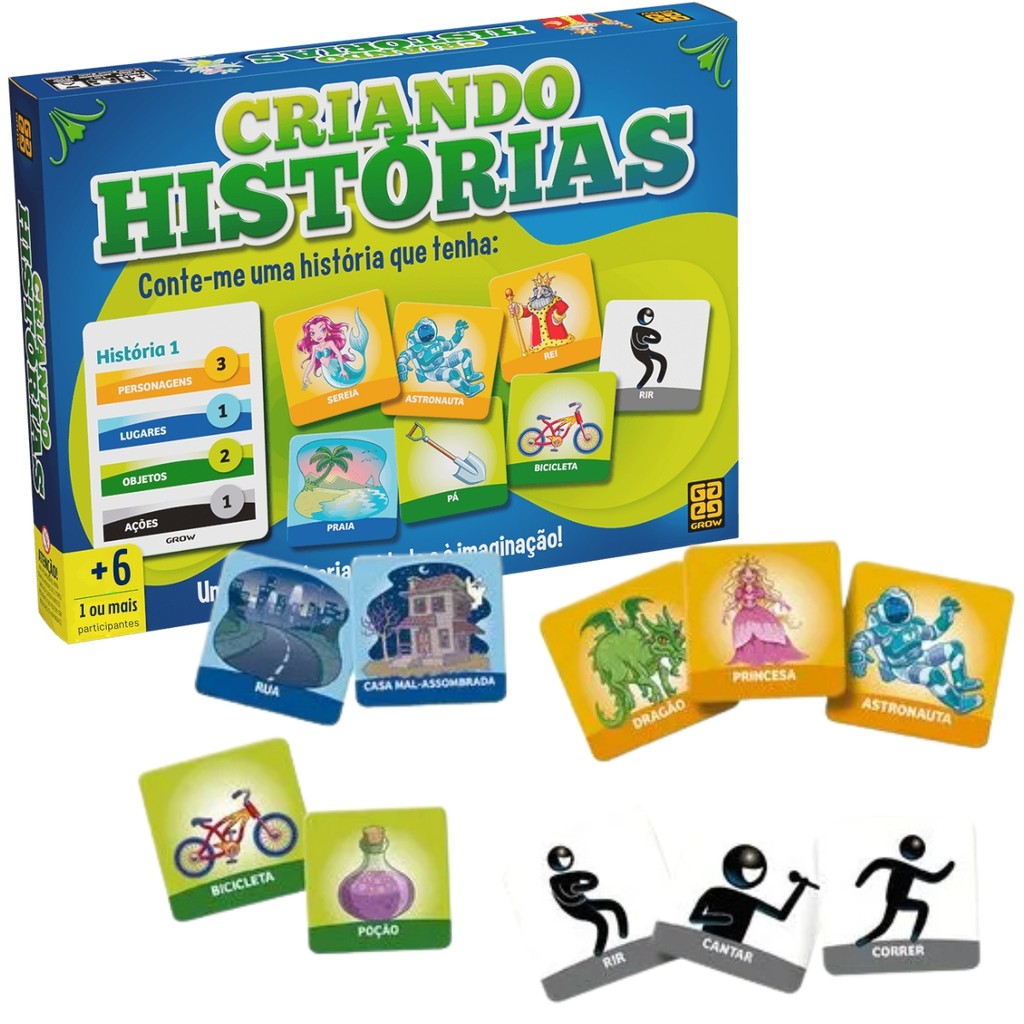 Jogo Criando Histórias Desafio Criatividade 04279 Grow