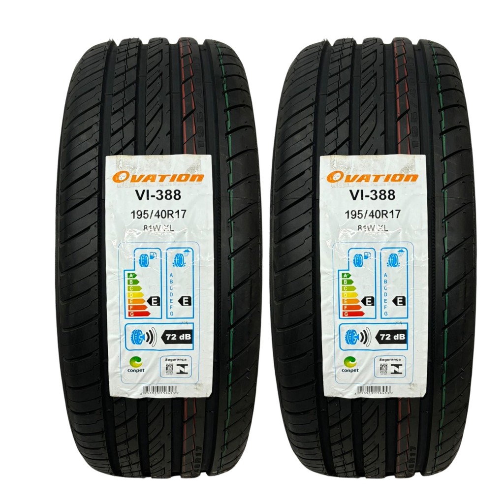 KIT 02 PNEUS 195/40R17 81 WXL VI388 OVATION ARO 17 CARROS REBAIXADOS