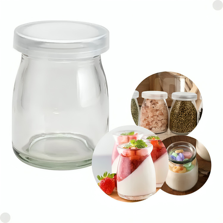 Pote  de Conserva de Vidro com Tampa 200ml  Saleiro Porta Condimento - Yoss - Home & Living