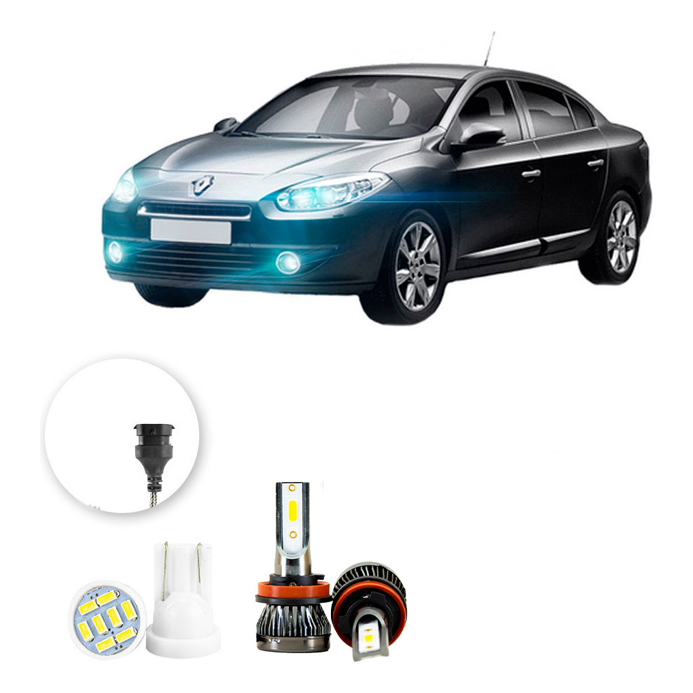 Ultra Led Nano 22000lm Renault Fluence 2011-2021 Farol Milha em Oferta na Shopee