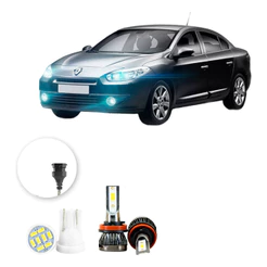 Ultra Led Nano 22000lm Renault Fluence 2011-2021 Farol Milha