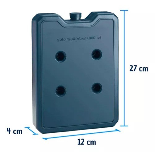 Gelo Artificial Rígido Gelo-x Reutilizável 1000ml 6 Unidades