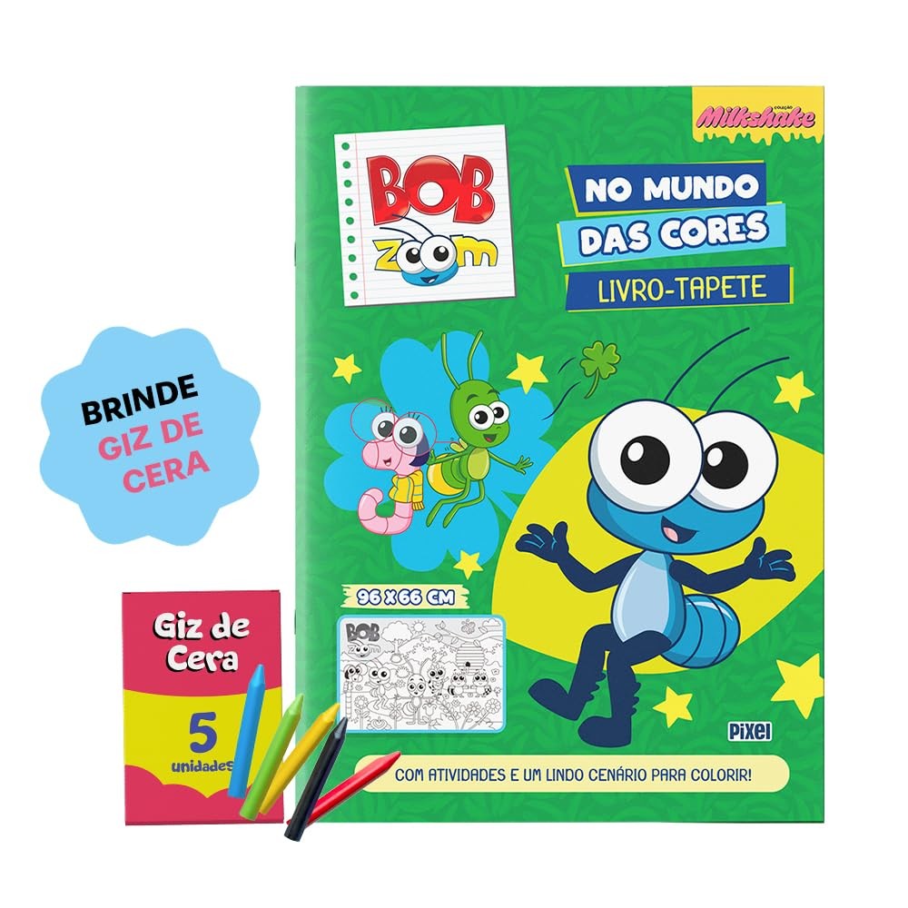 Livro-Tapete de Colorir | Bob Zoom no Mundo das Cores