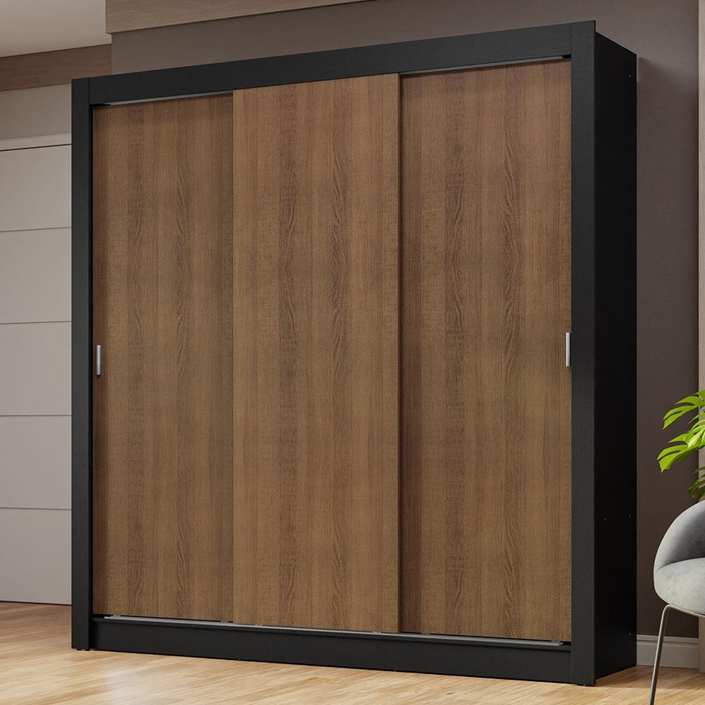 Guarda-Roupa Casal 3 Portas de Correr Nobre Madesa em Oferta na Shopee