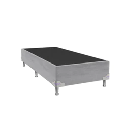 Base para Cama Box Solteirão 96x203x28 Sued Cinza Portobel