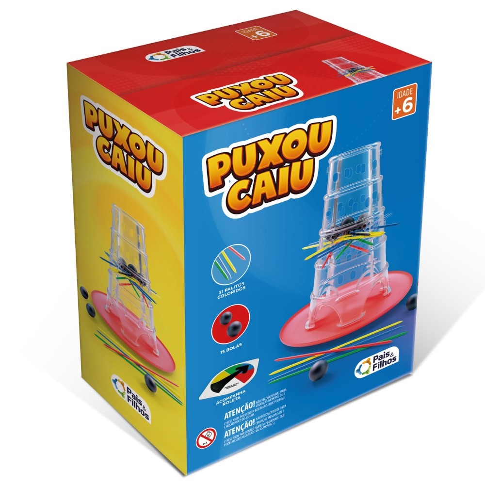 JOGO PUXOU CAIU PAIS E FILHOS PEGA VARETAS BOLINHAS BRINQUEDO PALITO BOLAS CAI NÃO CAI FAMÍLIA PAU & - Mom & Baby