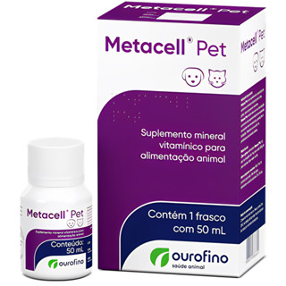Suplemento Vitamínico Metacell Pet Cães Gatos Ourofino 50ml em Oferta na Shopee