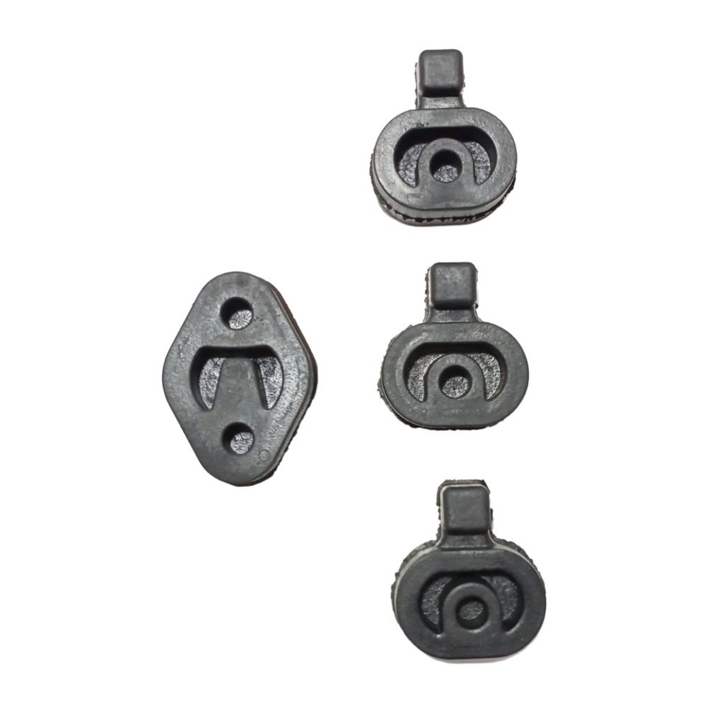 Borracha / Coxim Escapamento Ford Courier Kit Com 4 Peças