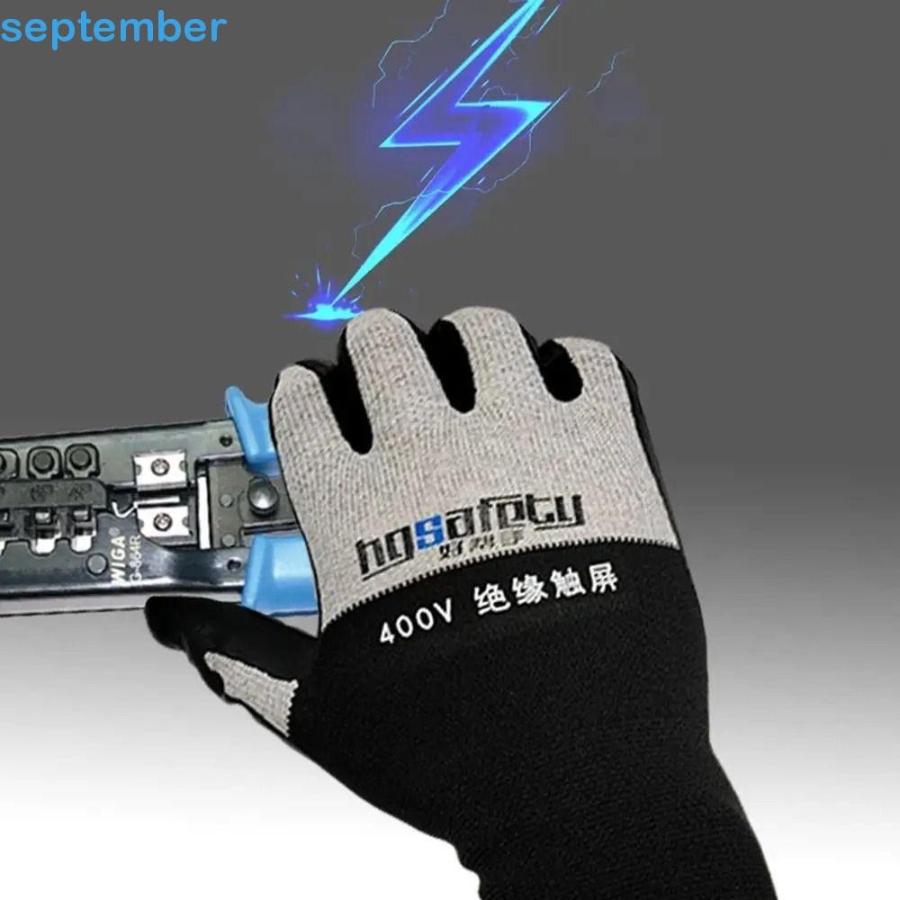 Luvas Isolantes Elétricas SEPTEMBERB , Anti-Eletricidade Com Tela Sensível Ao Toque De Tensão 400V/500V