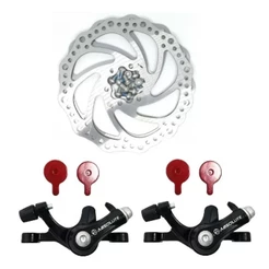Kit Freio Disco Bike Disco Mecânico Pinças Rotor Absolute