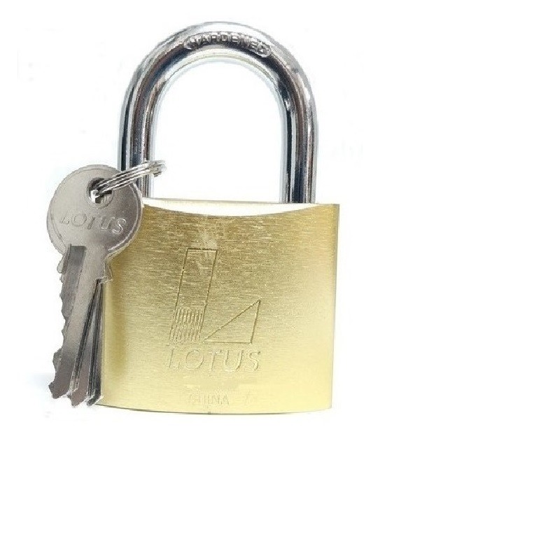 Cadeado 30mm Latão Com 3 Chaves
