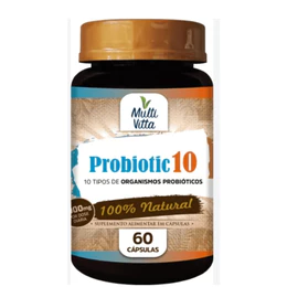 Probiotic 10 1000mg 60 Cápsulas - Multivitta