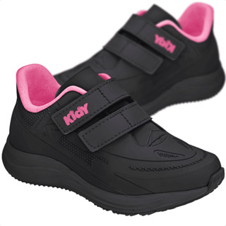 Tênis Infantil Kidy Super Conforto Respitec Tiras Autocolantes Estiloso Colegial Moderno Menina em Oferta na Shopee