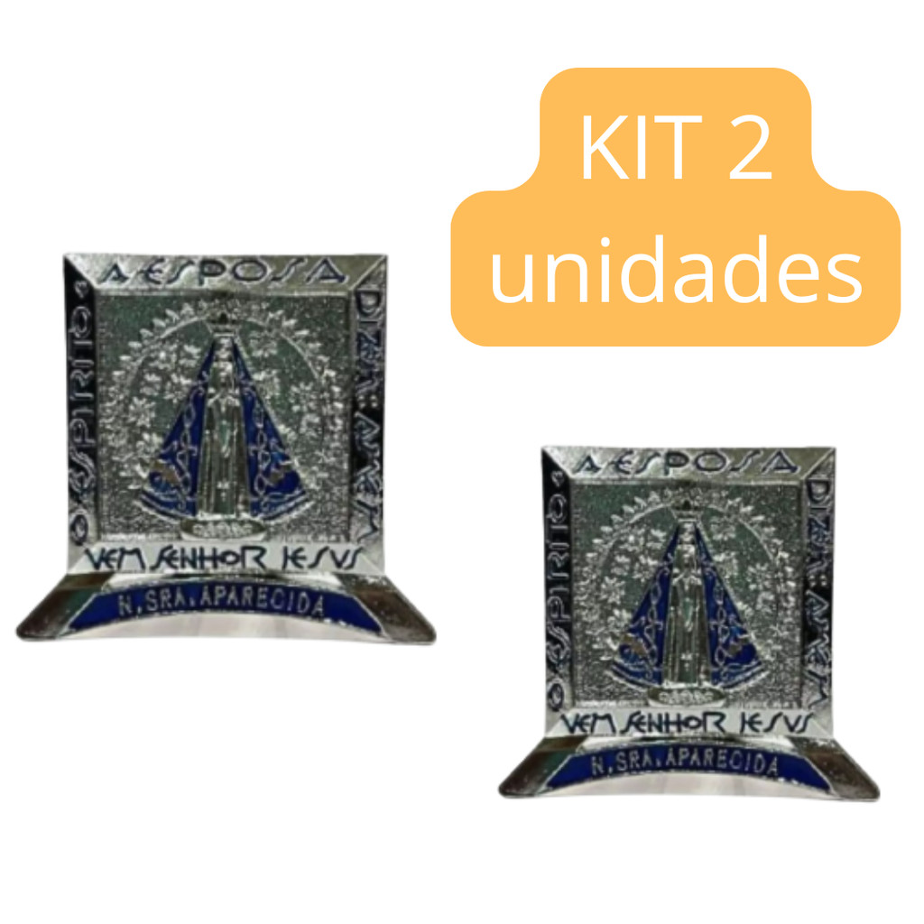 Kit 2 Mini Imagem Nossa Senhora Aparecida Pequena Mesa Enfeite Santinha Santa Miniatura Modelo 5