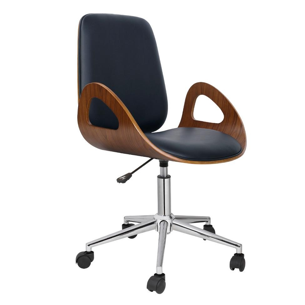 Cadeira de Escritório Diretor Giratória Teodora Preta em Oferta na Shopee