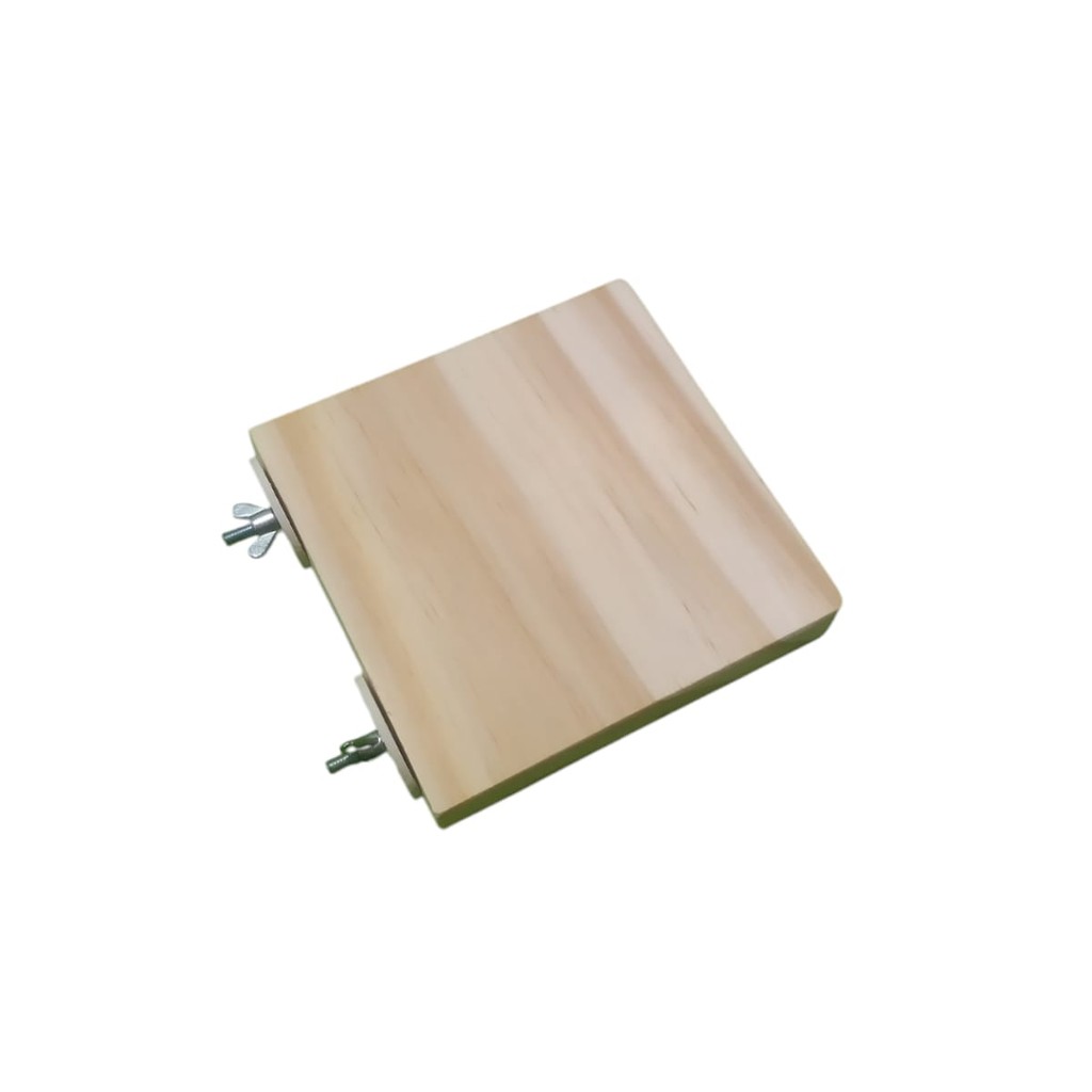 Poleiro Plataforma 10 Cm X 10 Cm Para Pássaros E Roedores