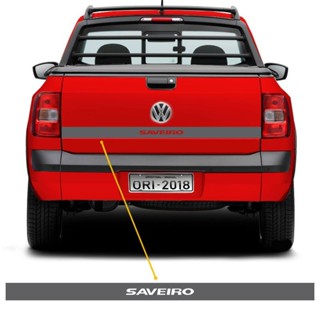 Faixa Tampa Traseira Saveiro 2014 Em Diante Adesivo Grafite em Oferta na Shopee