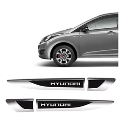 Aplique Lateral Hyundai Hb20 I30 Creta Adesivo Resinado Par