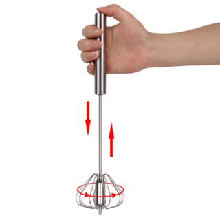 Mixer 30CM Manual Inox Multiuso Prático E Fácil Batedor Clara Neve Giratório Ovos Massas em Oferta na Shopee